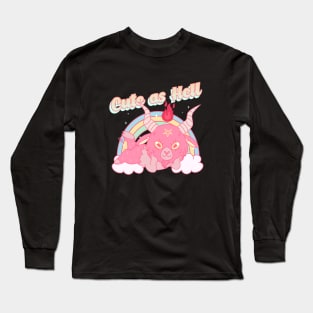 Cute as Hell little Devil Long Sleeve T-Shirt